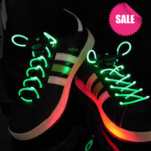 Светящиеся шнурки disco green